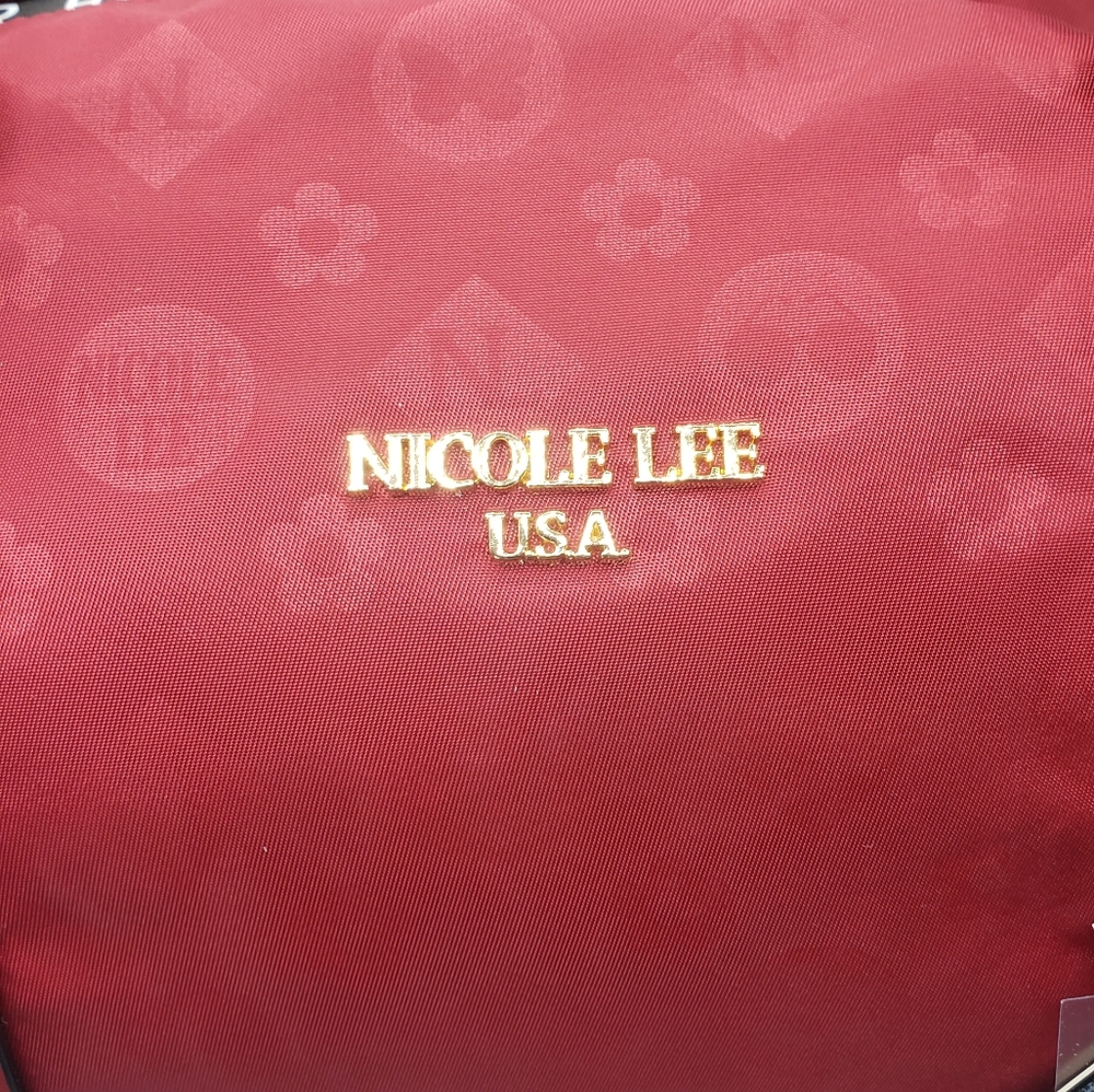 Nicole Lee Burgundy Weekend travel bag